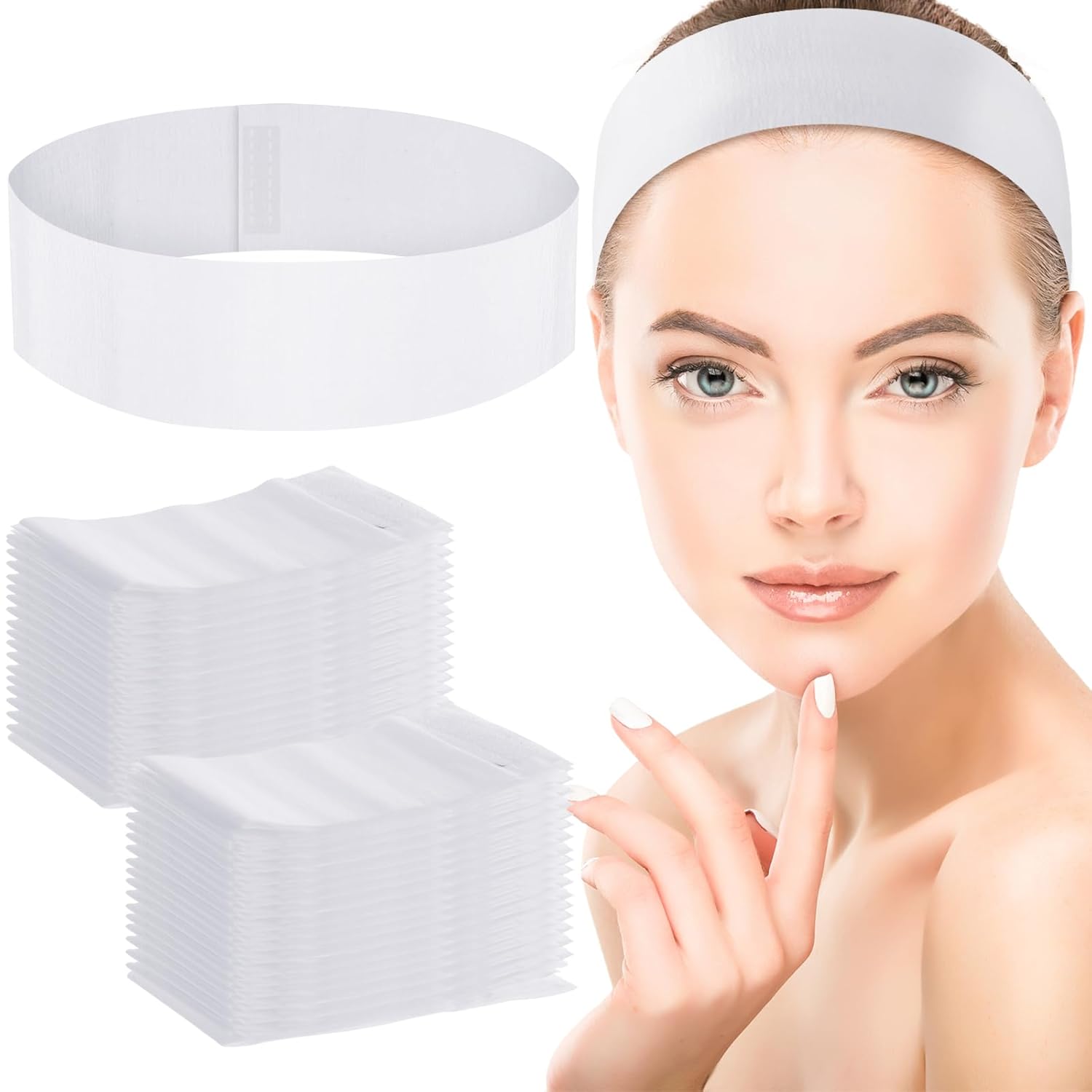 Beauty Makeup Women - 50/100/200 pièces bandeaux faciaux jetables pour